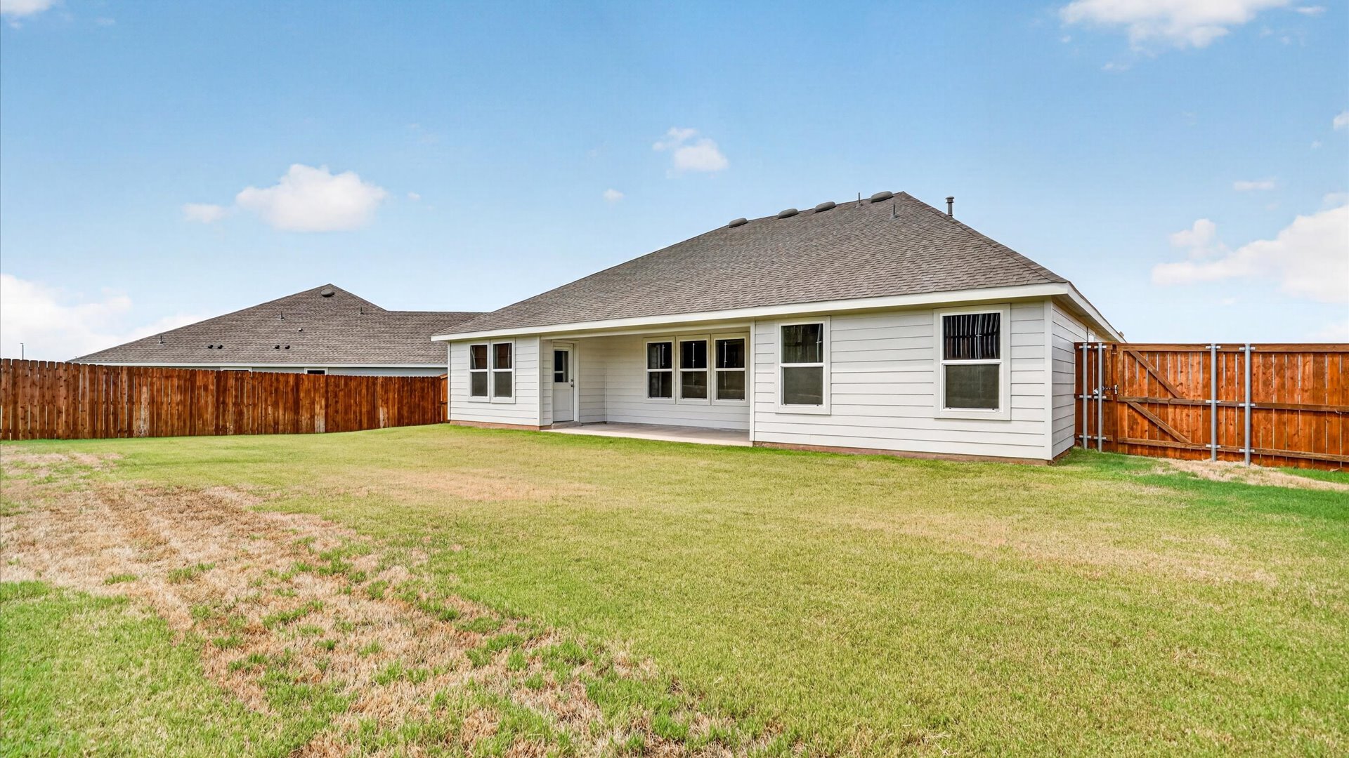 Rear of home