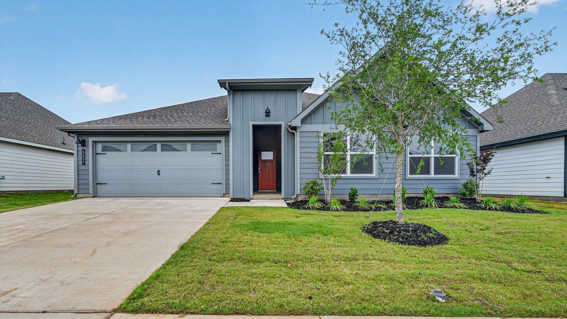 Exterior of Harrison single story home