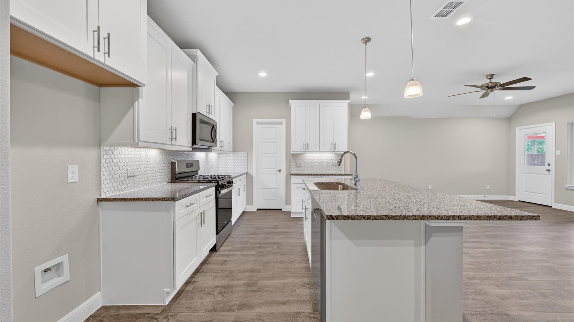 Open-concept kitchen