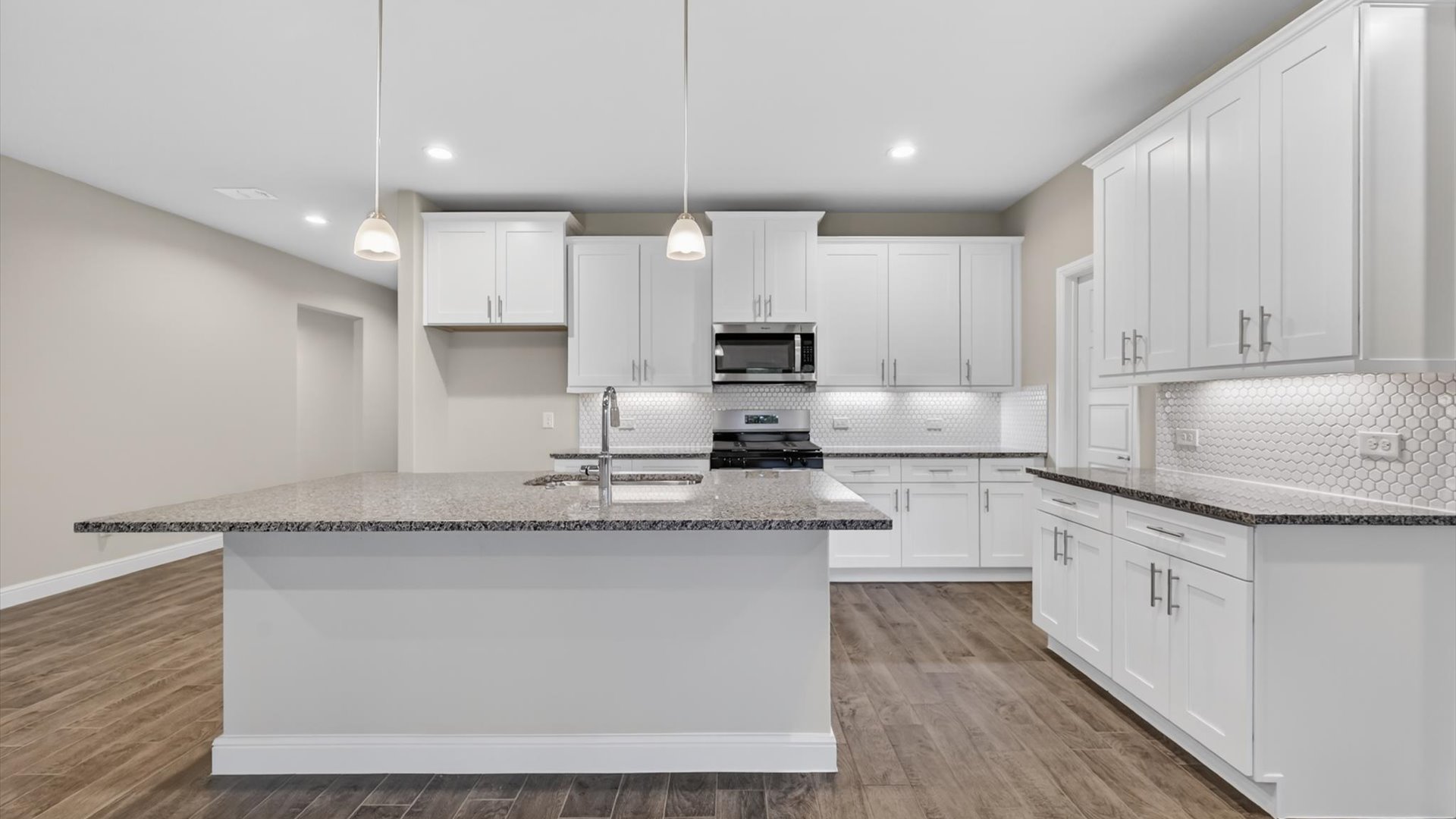 Spacious open kitchen