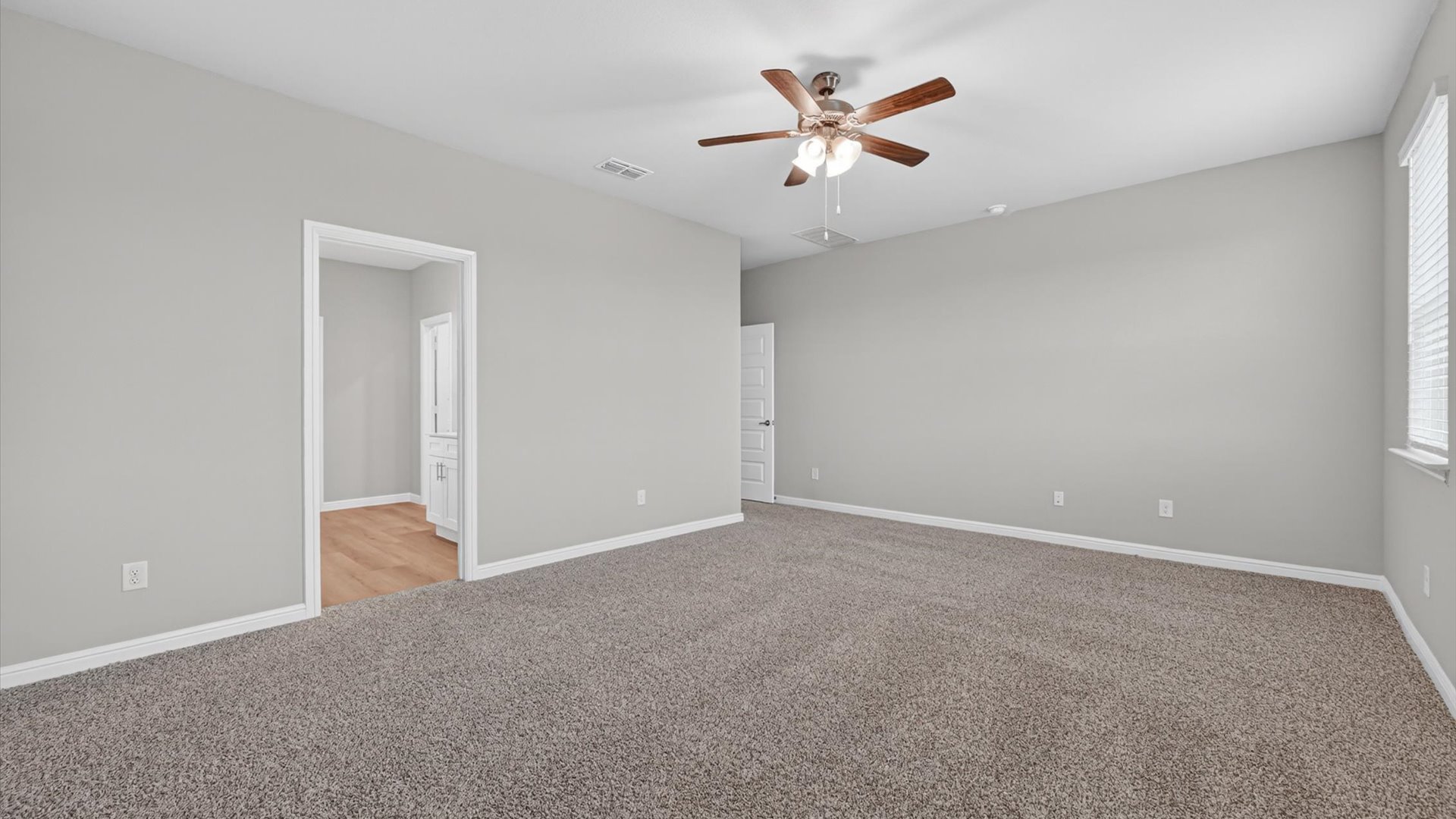 Primary bedroom 1 open to living space