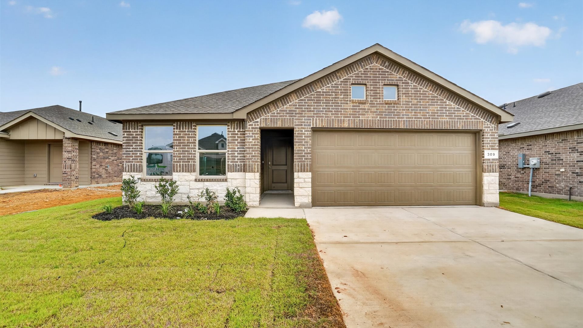 Carson brick and stone exterior home