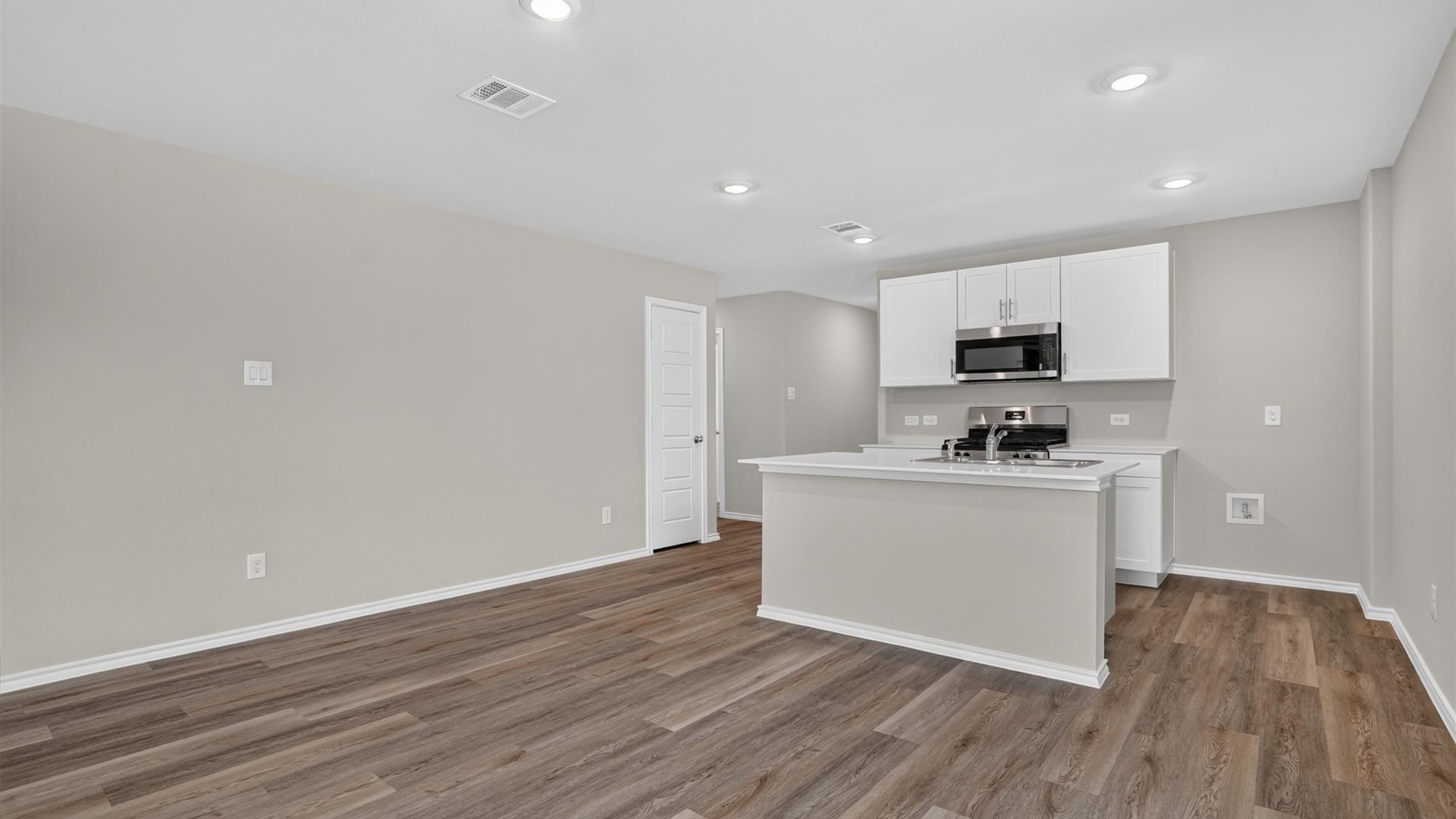 Open concept kitchen