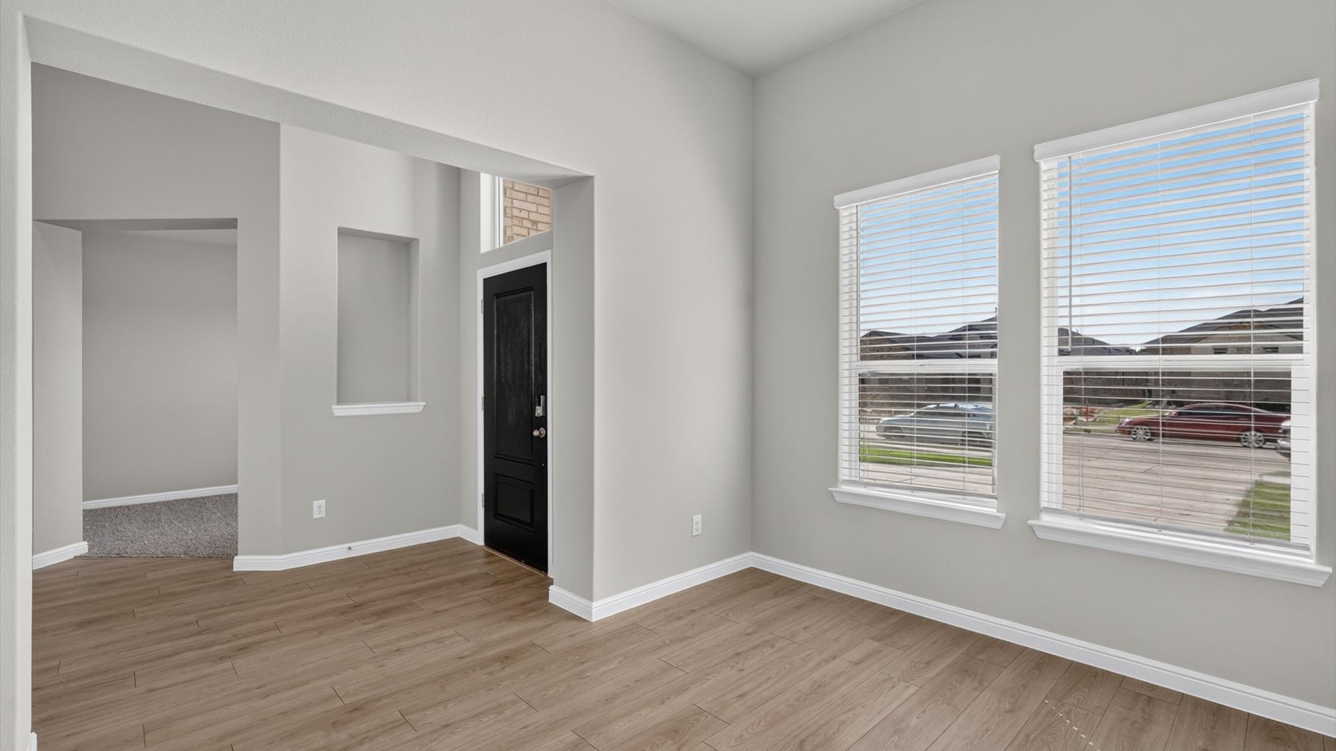 Open front room