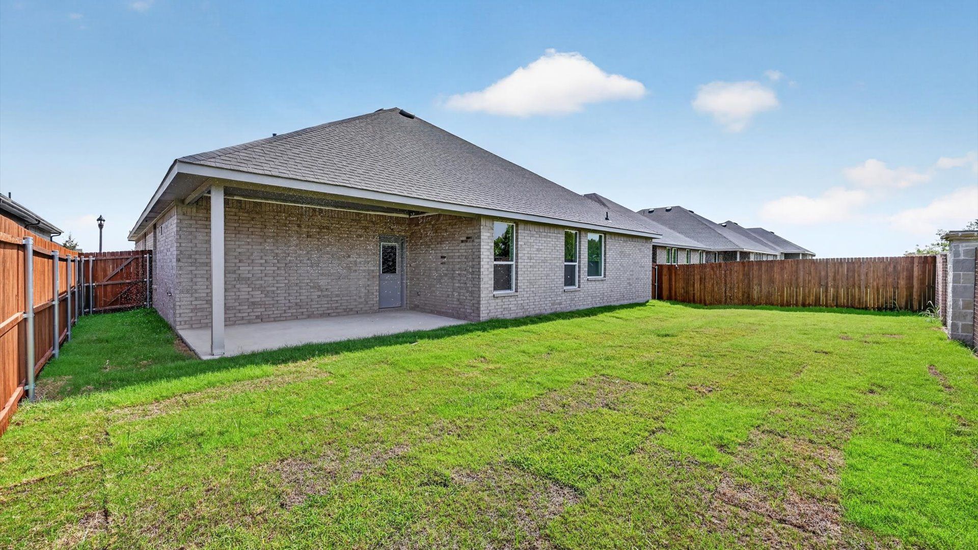 Covered back patio