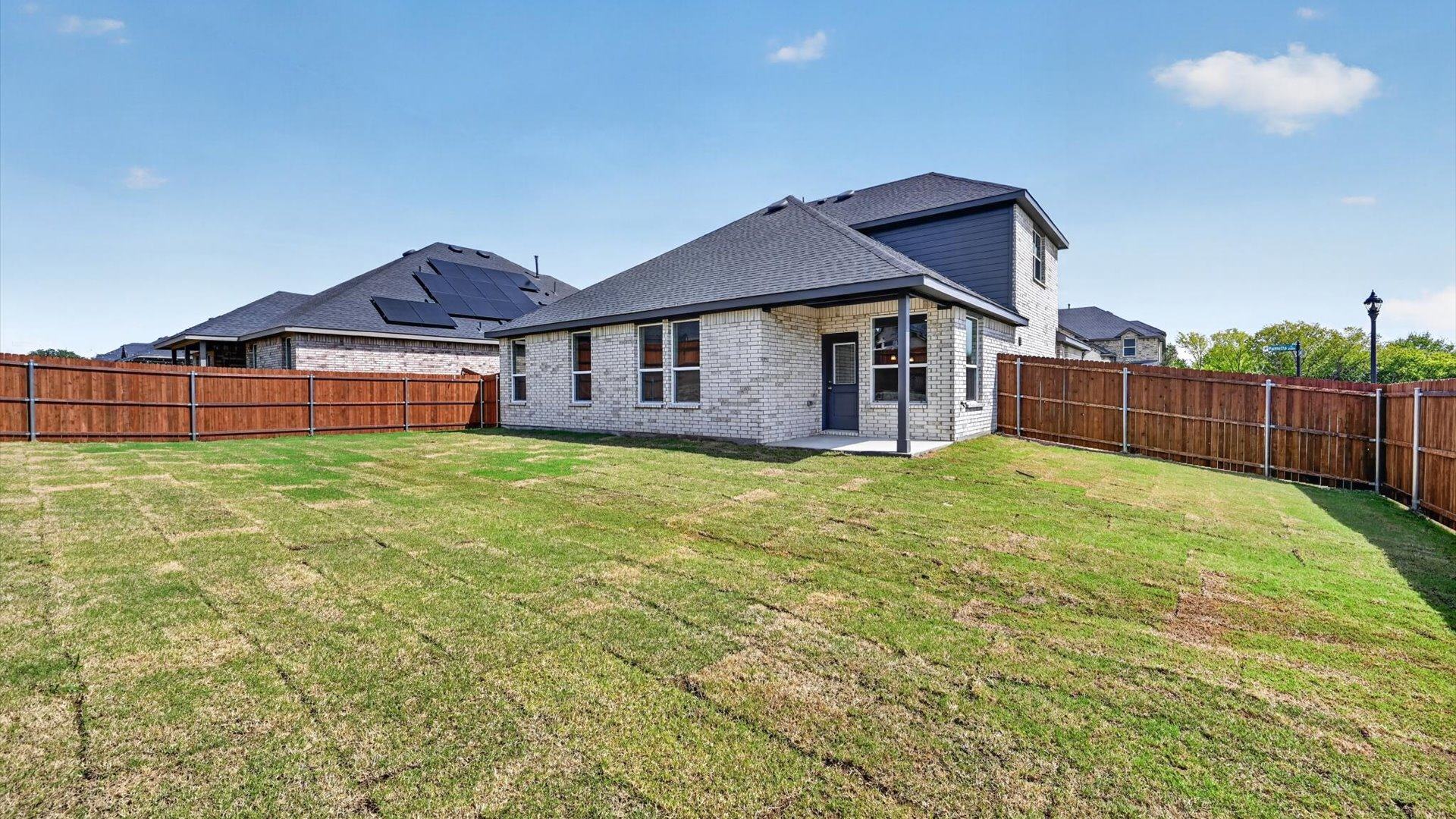 Spacious backyard and patio