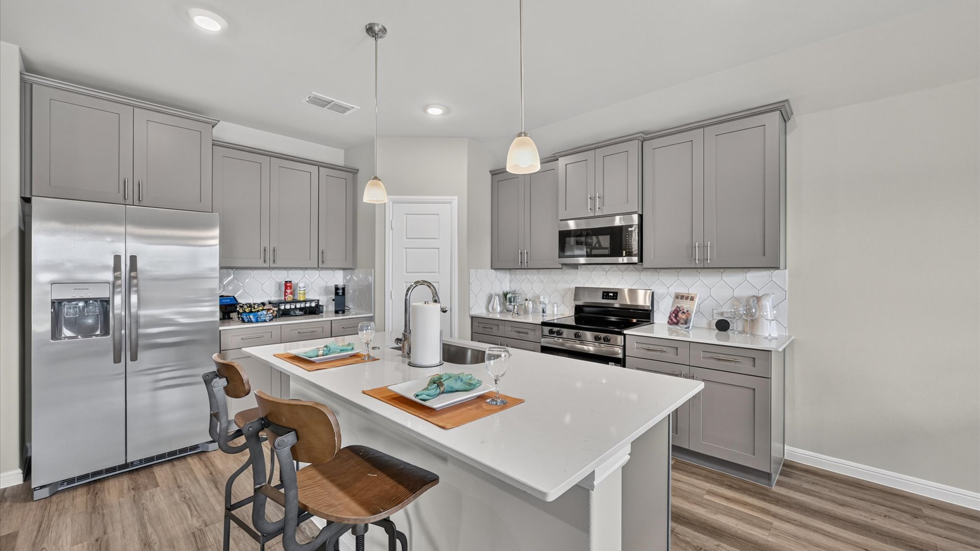 Open concept kitchen