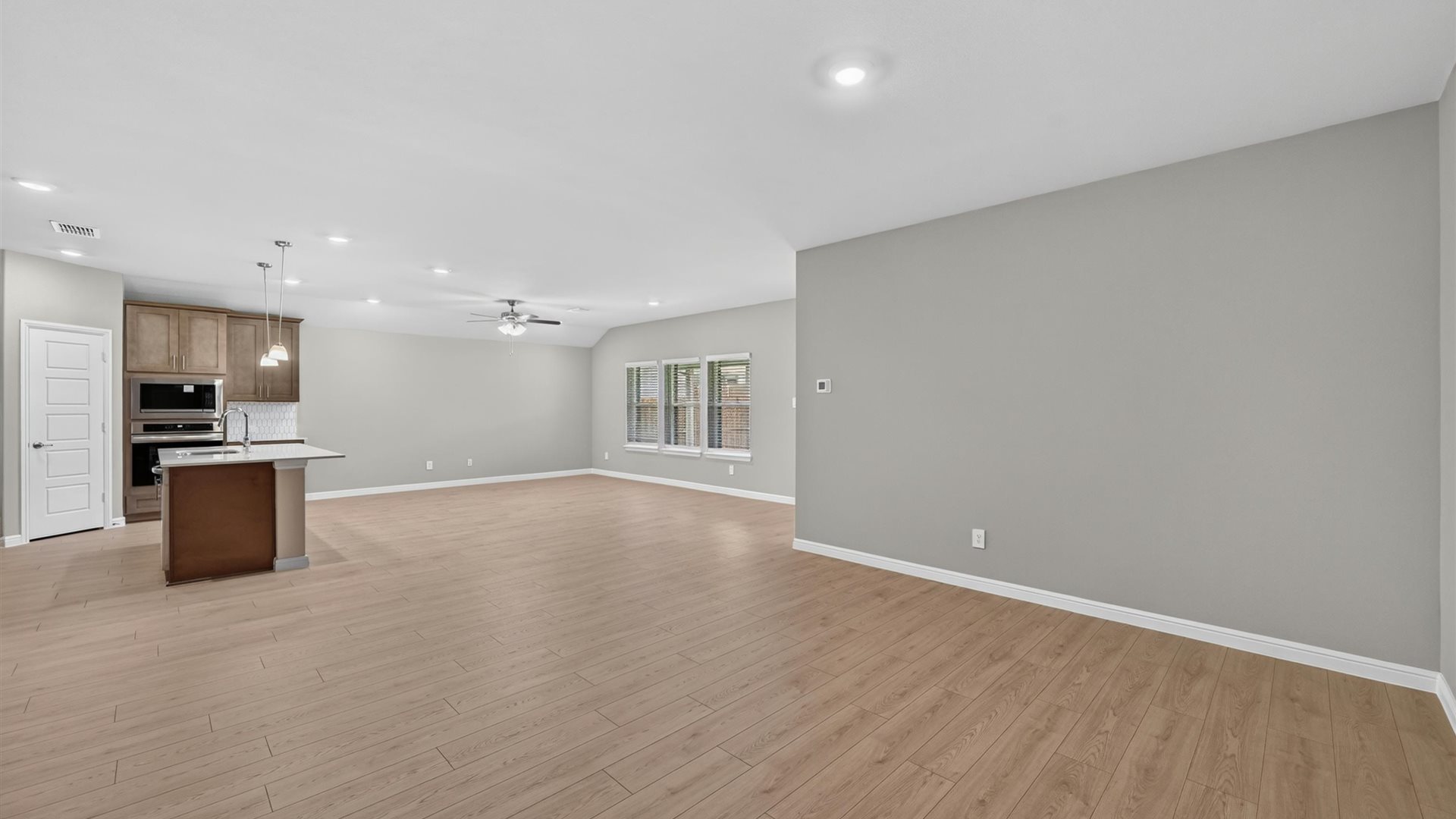 Kitchen and Living Room