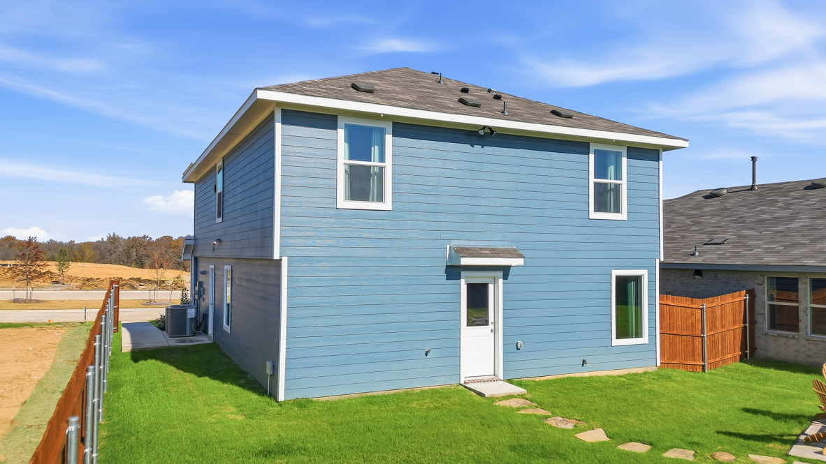 Rear of home