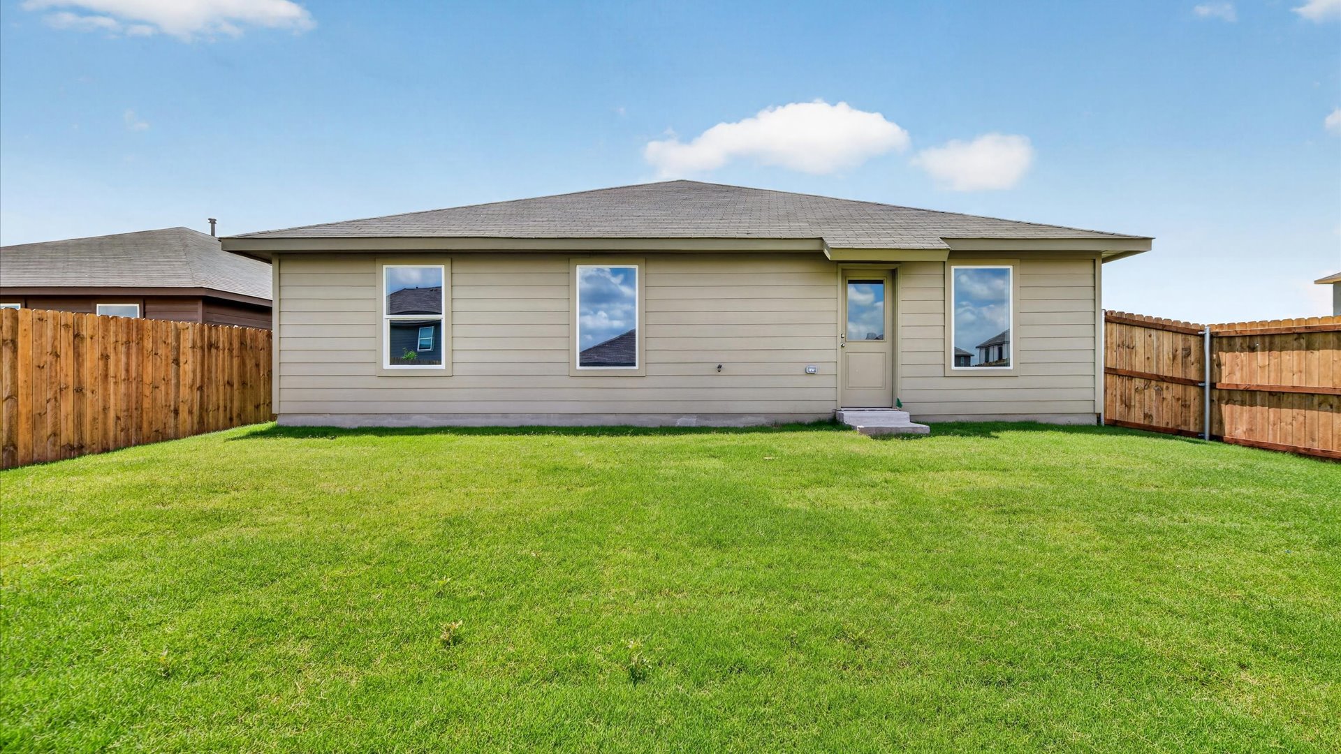Rear of Baylor home