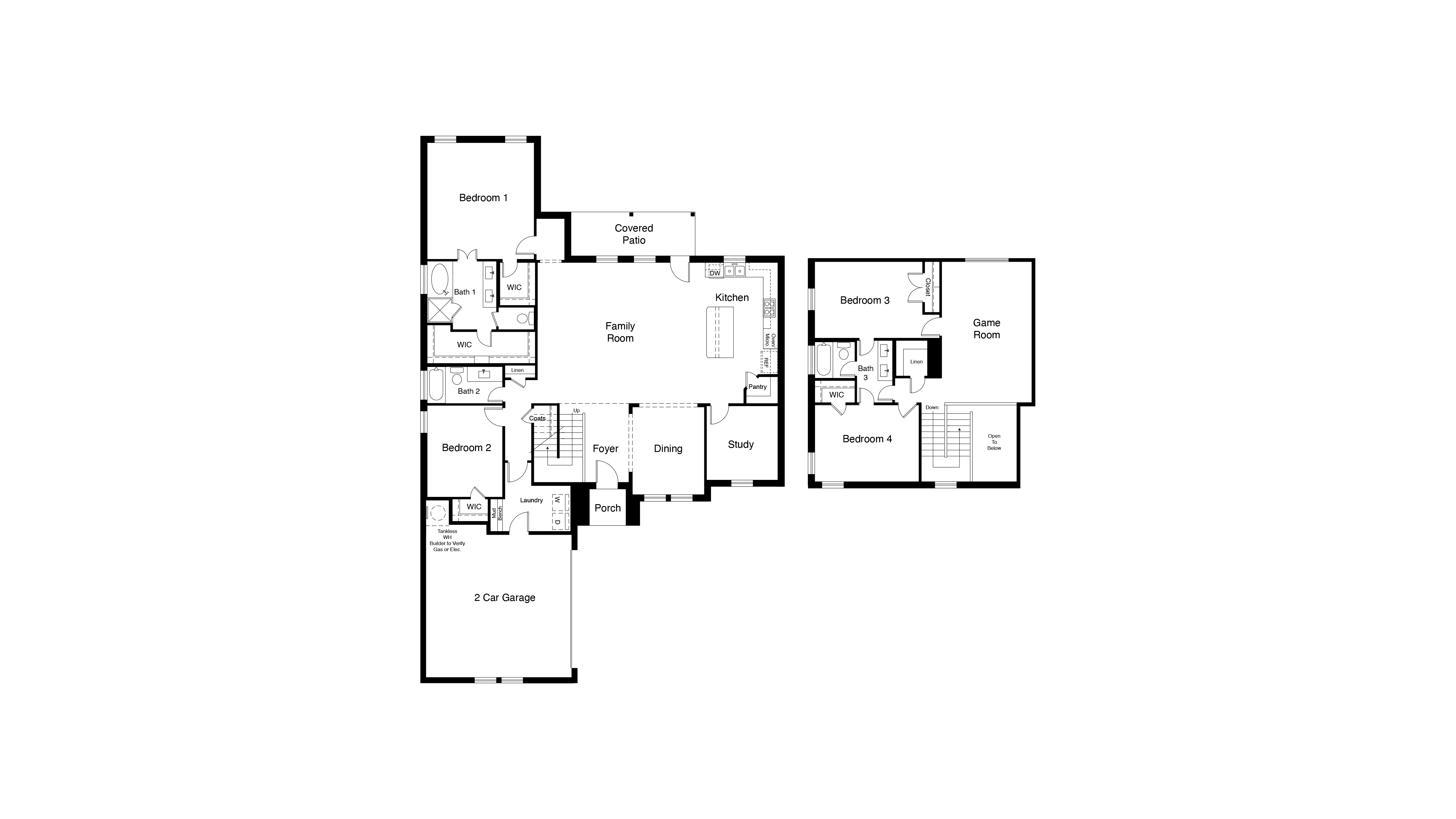 Brook Meadow single-story floor plan