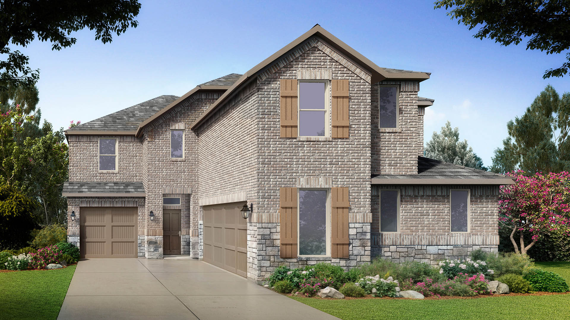 Classic brick two-story family home