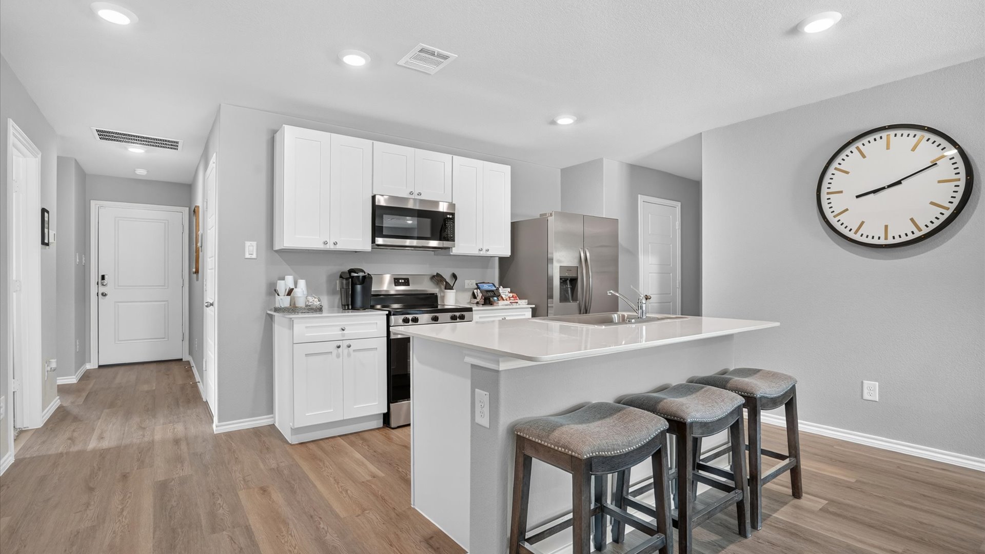 Open concept kitchen