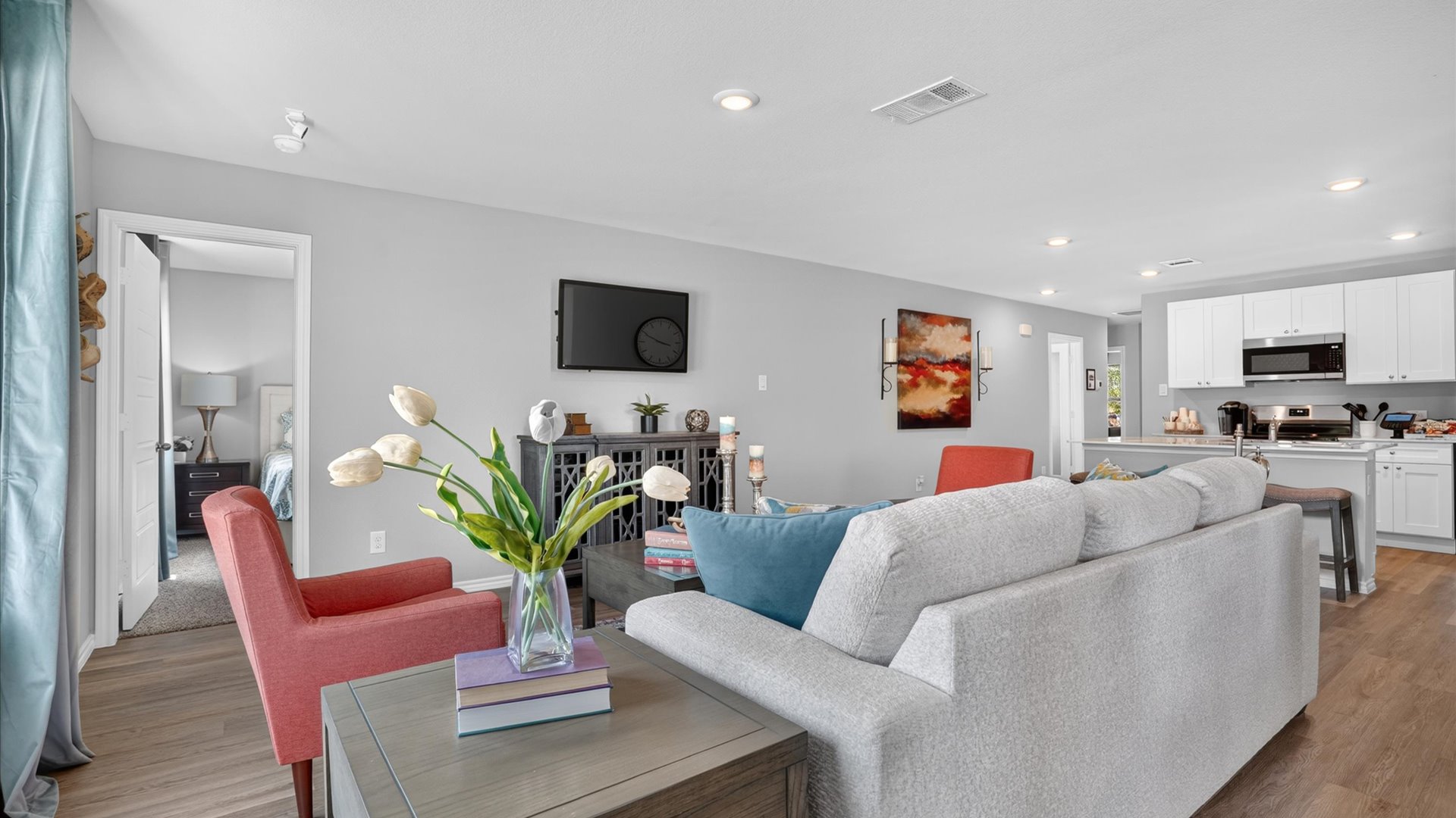 Living and family room
