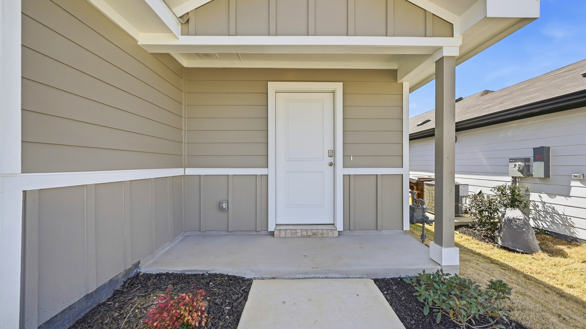 Caprock plan entry and front door
