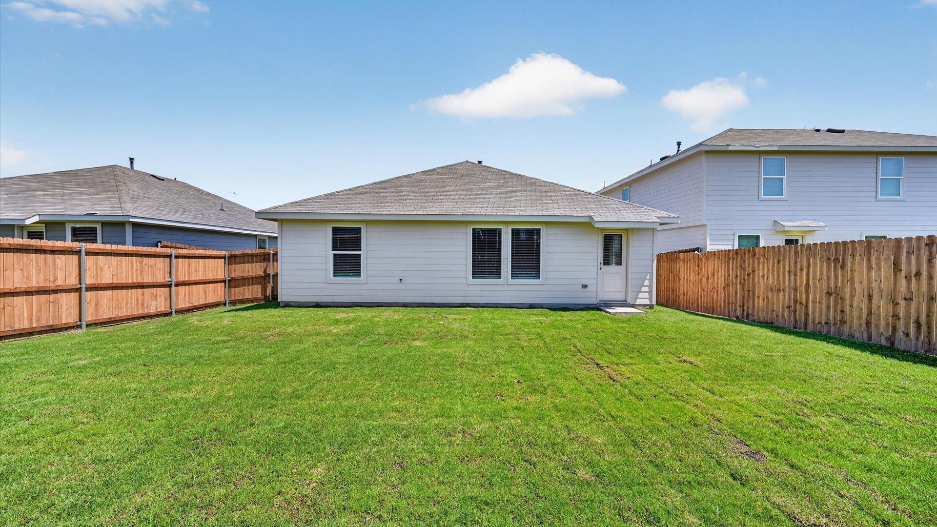 Rear of home