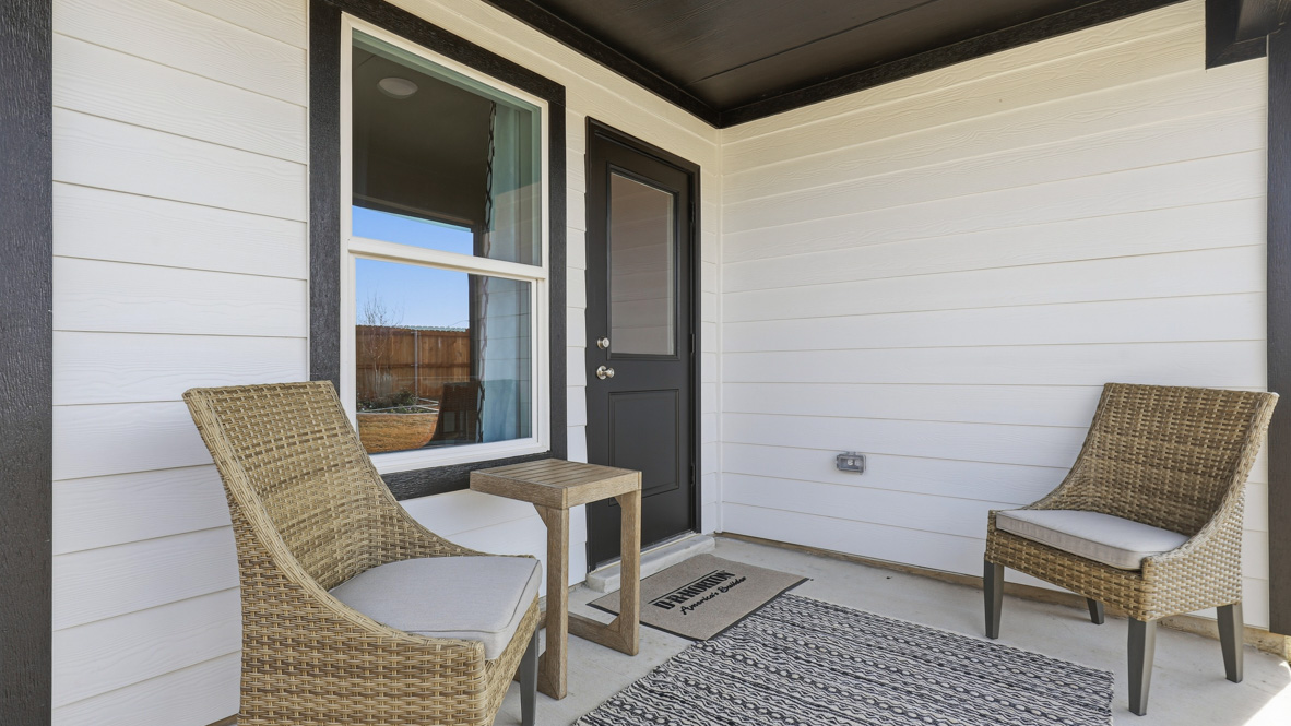 Covered back patio