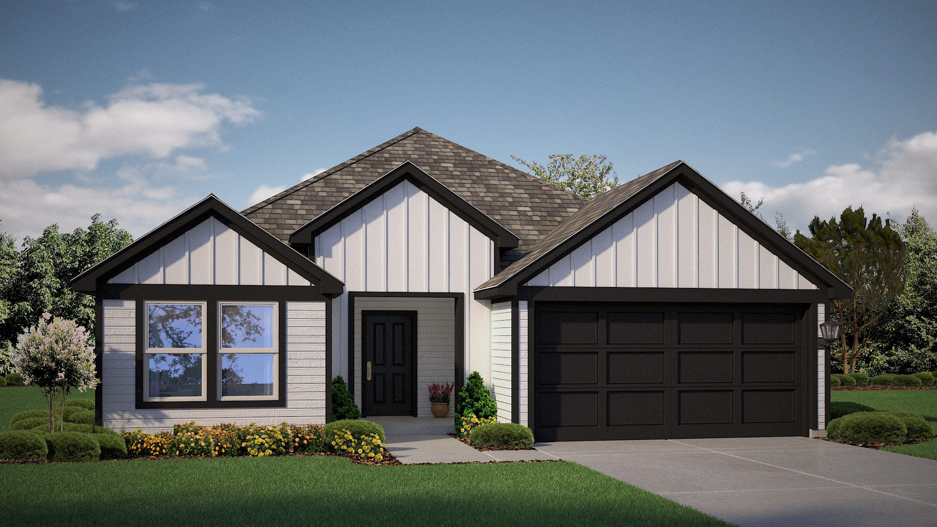 Exterior rendering of Denton U elevation