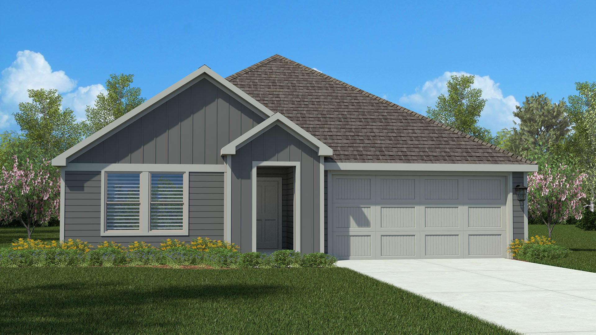 Exterior rendering of Justin elevation U
