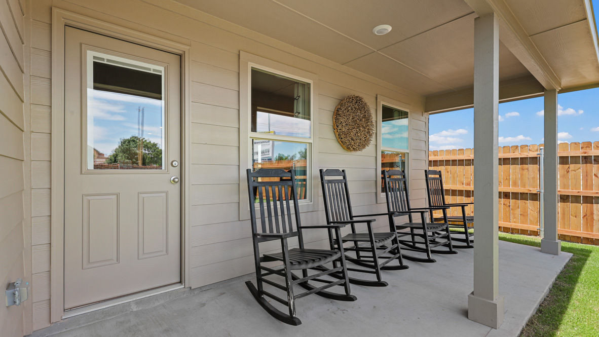 Covered back patio