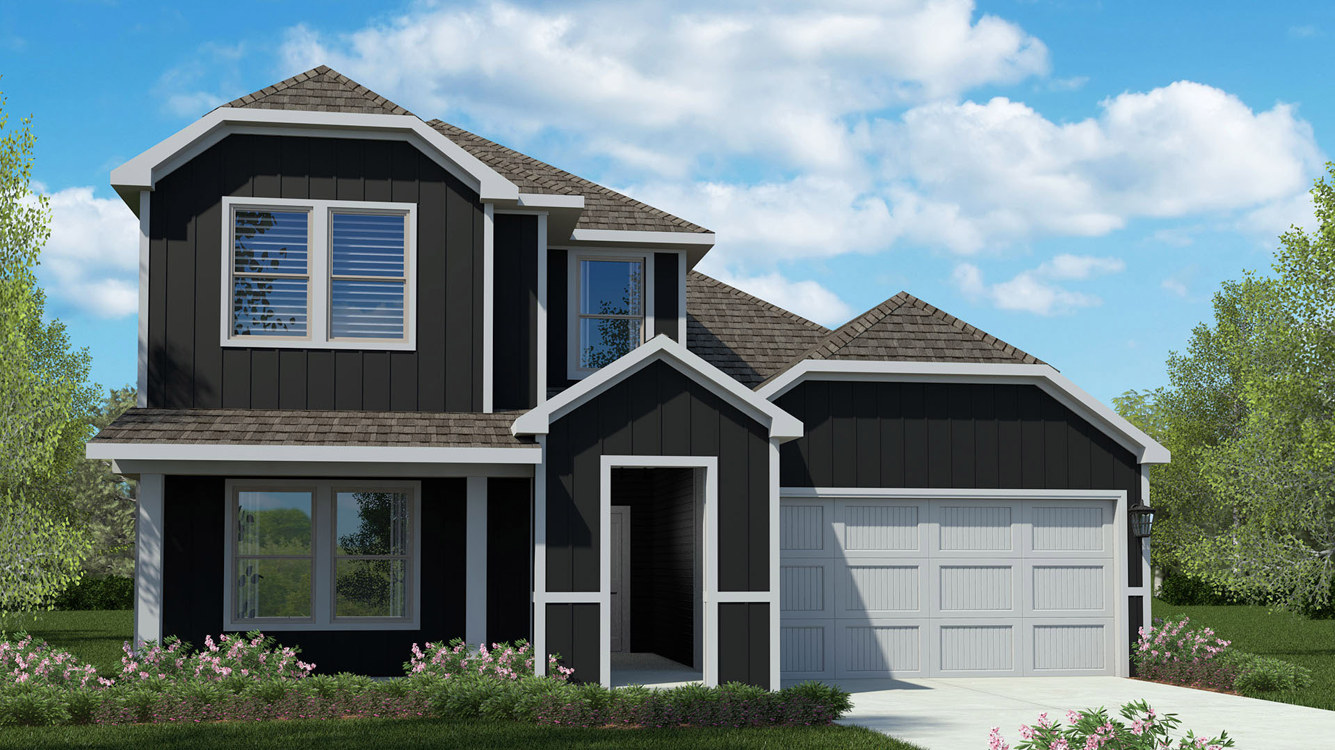 Exterior rendering of Midland elevation V