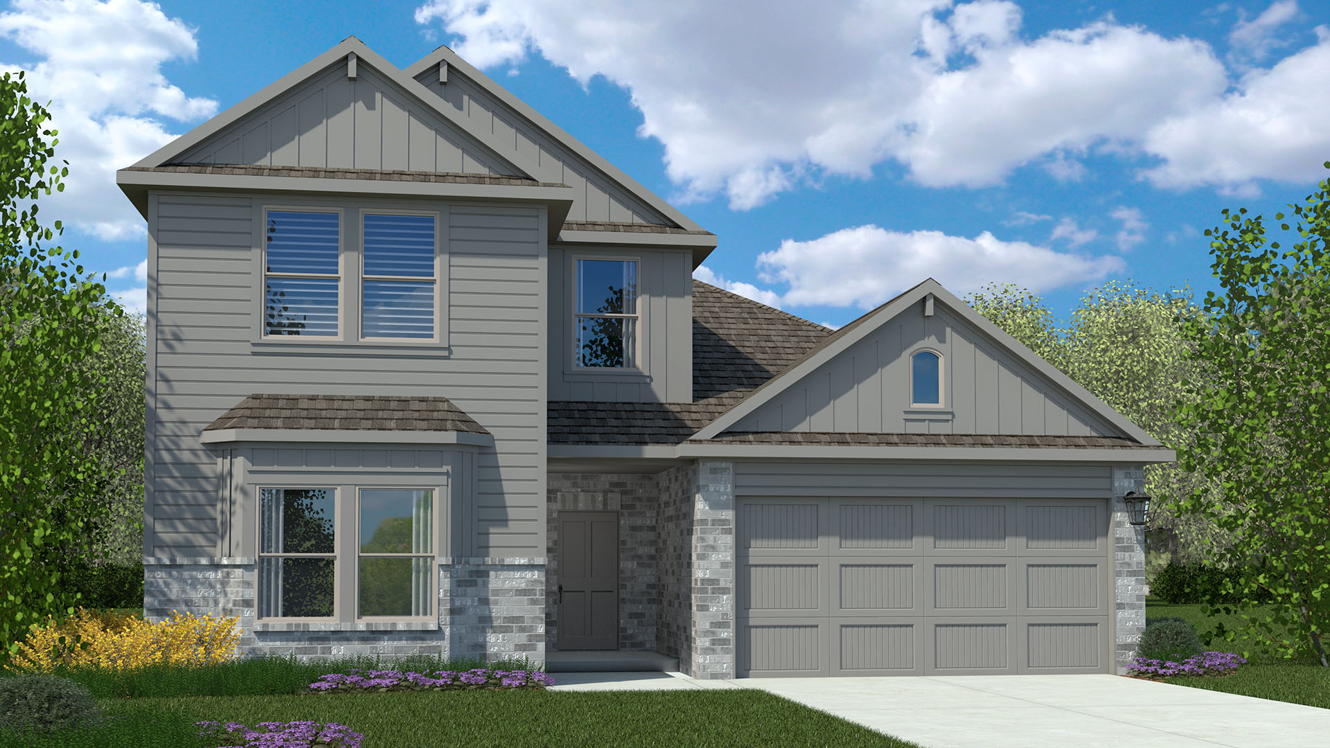 Exterior rendering of Midland elevation Z