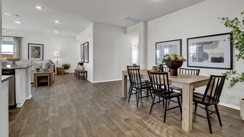 Swenson Heights Lakeway Floorplan Dining and Kitchen