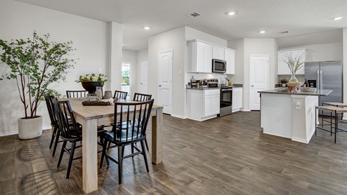 Swenson Heights Lakeway Floorplan Dining and Kitchen