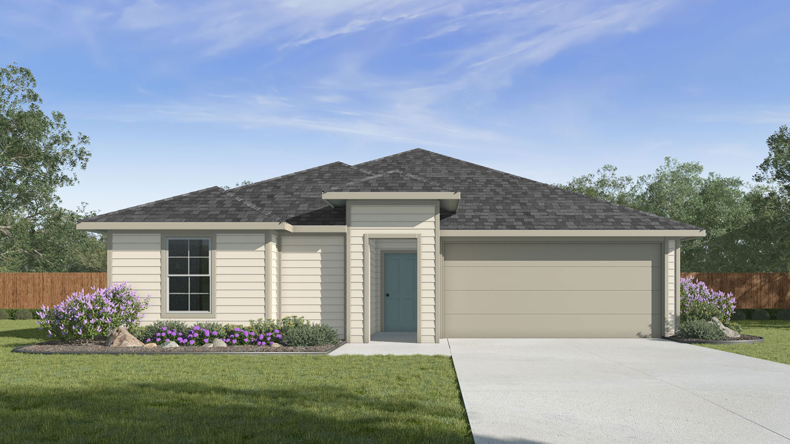 Swenson Heights Ashburn floorplan J elevation with farmhouse exteriors