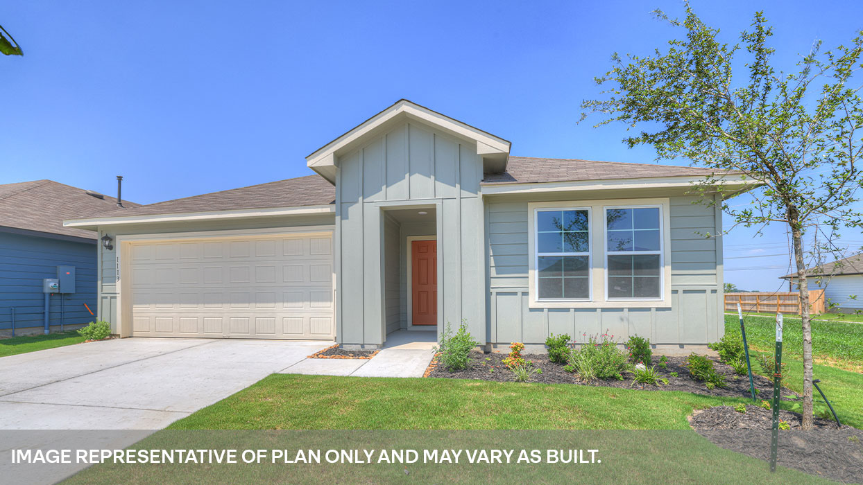 Swenson Heights Lakeway floorplan J elevation