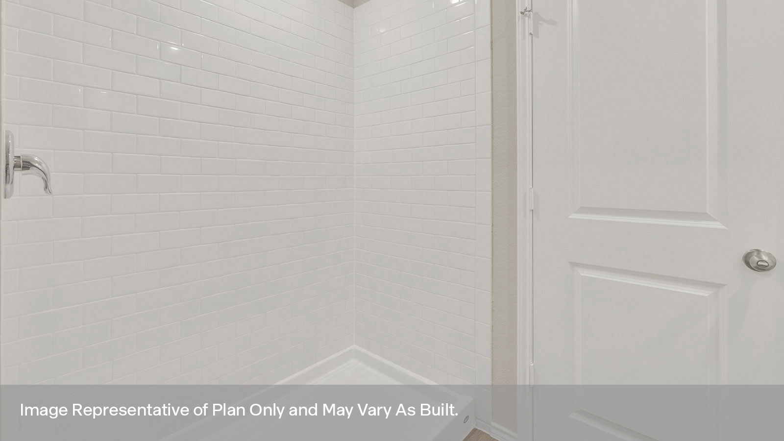 Main bathroom with walk in shower.
