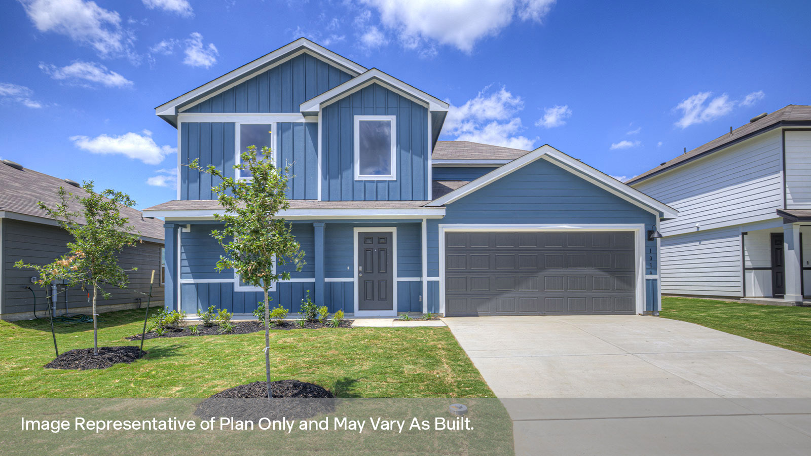 The Callahan floorplan K elevation rendering.