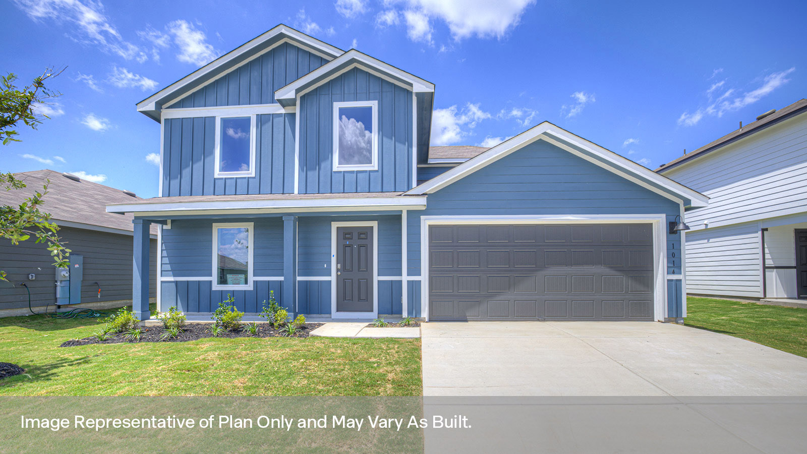 The Callahan floorplan K elevation rendering.