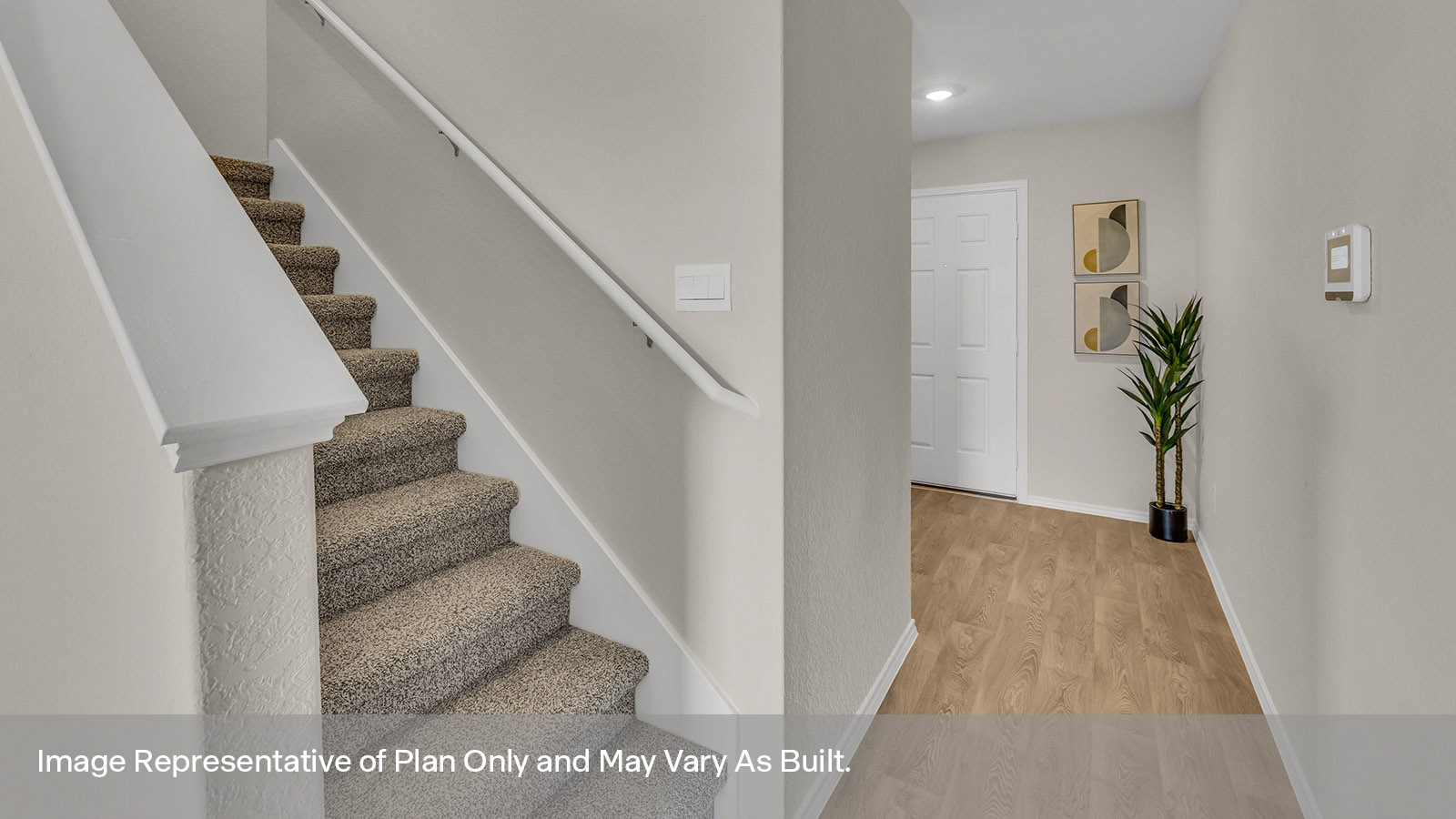 Entryway featuring the staircase