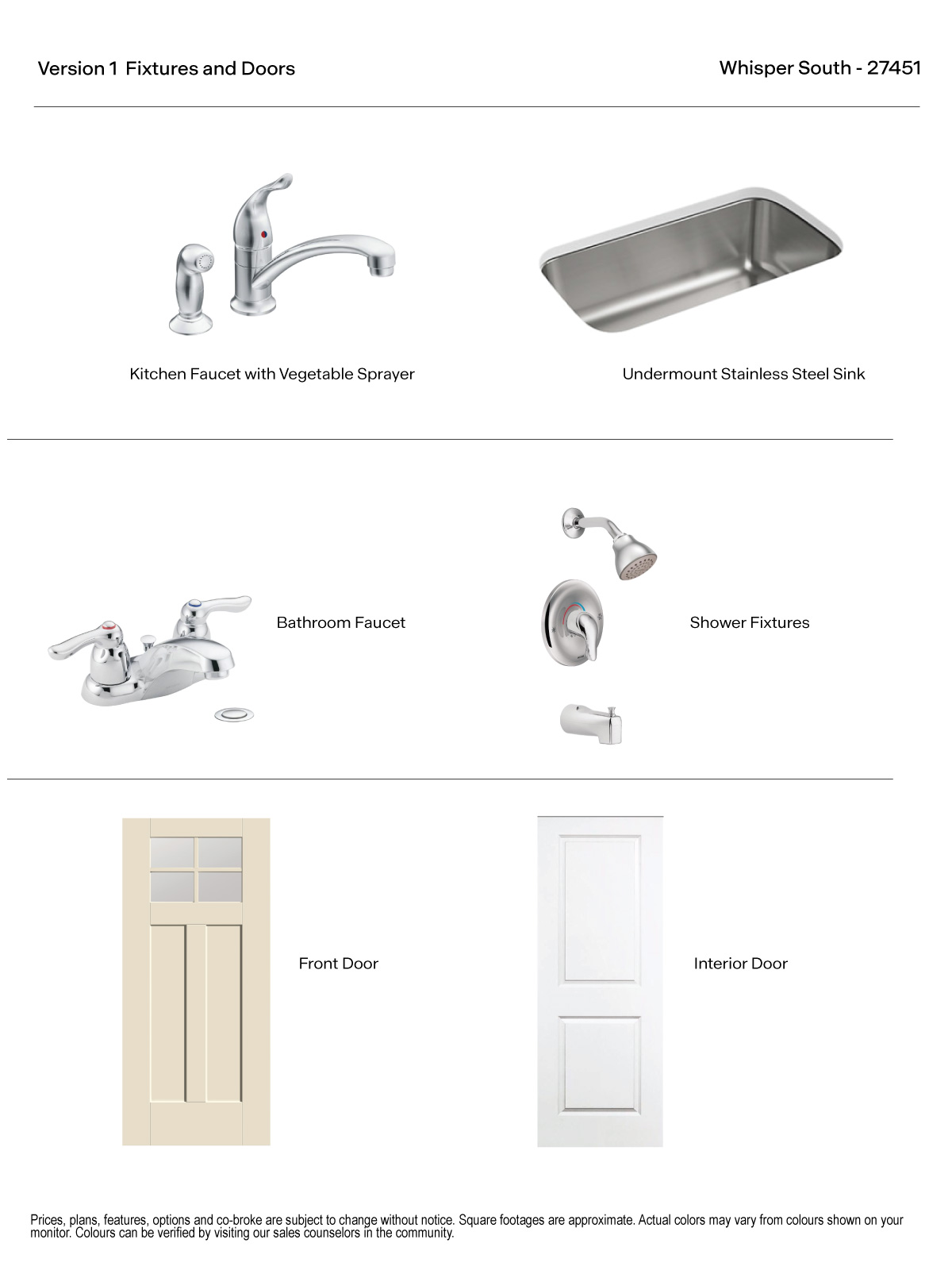 Whisper South Version 1 Package 2 Gray Cabinets with hardware and quartz kitchen countertop