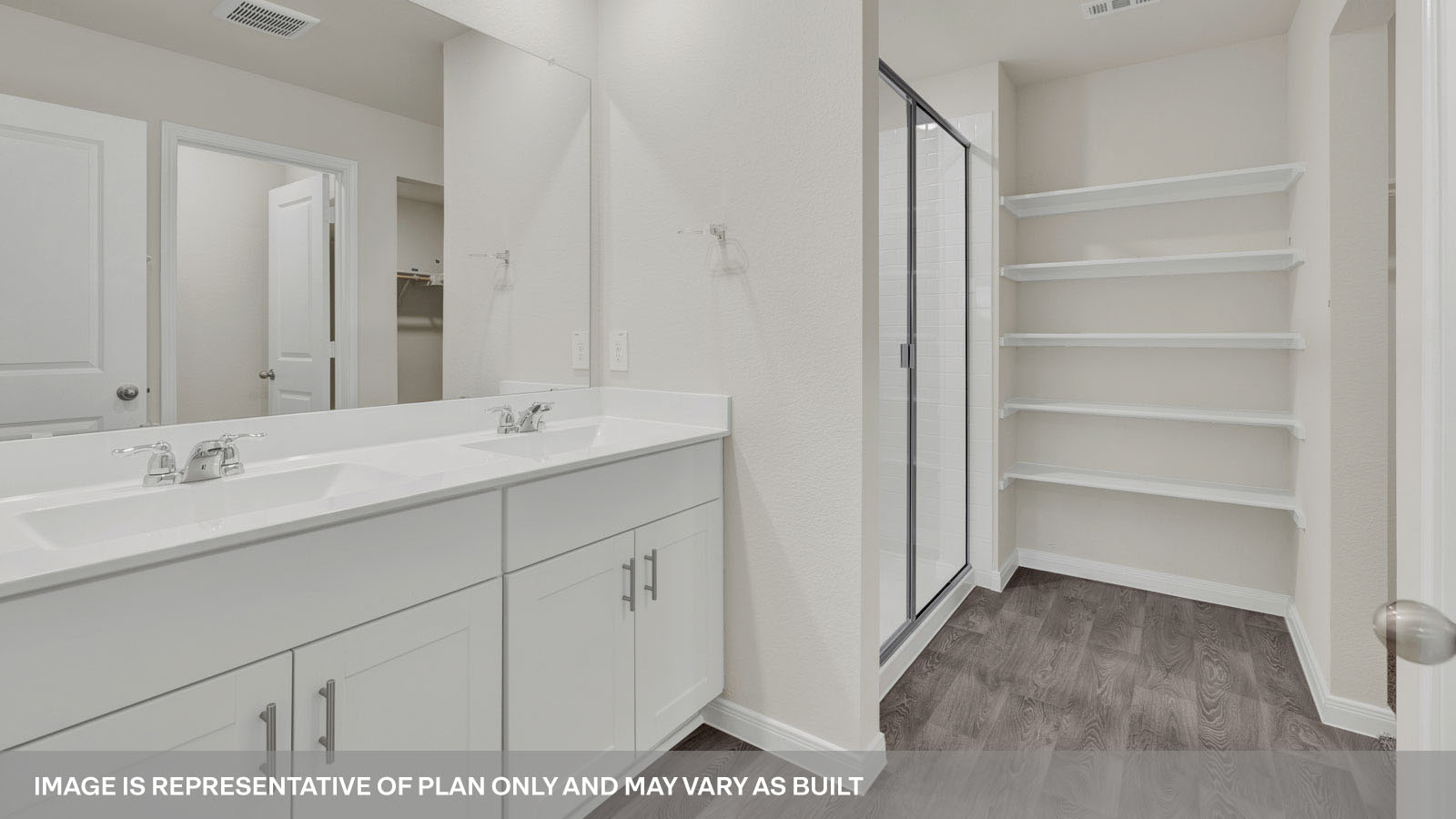 bathroom with a vanity sink, toilet and shower