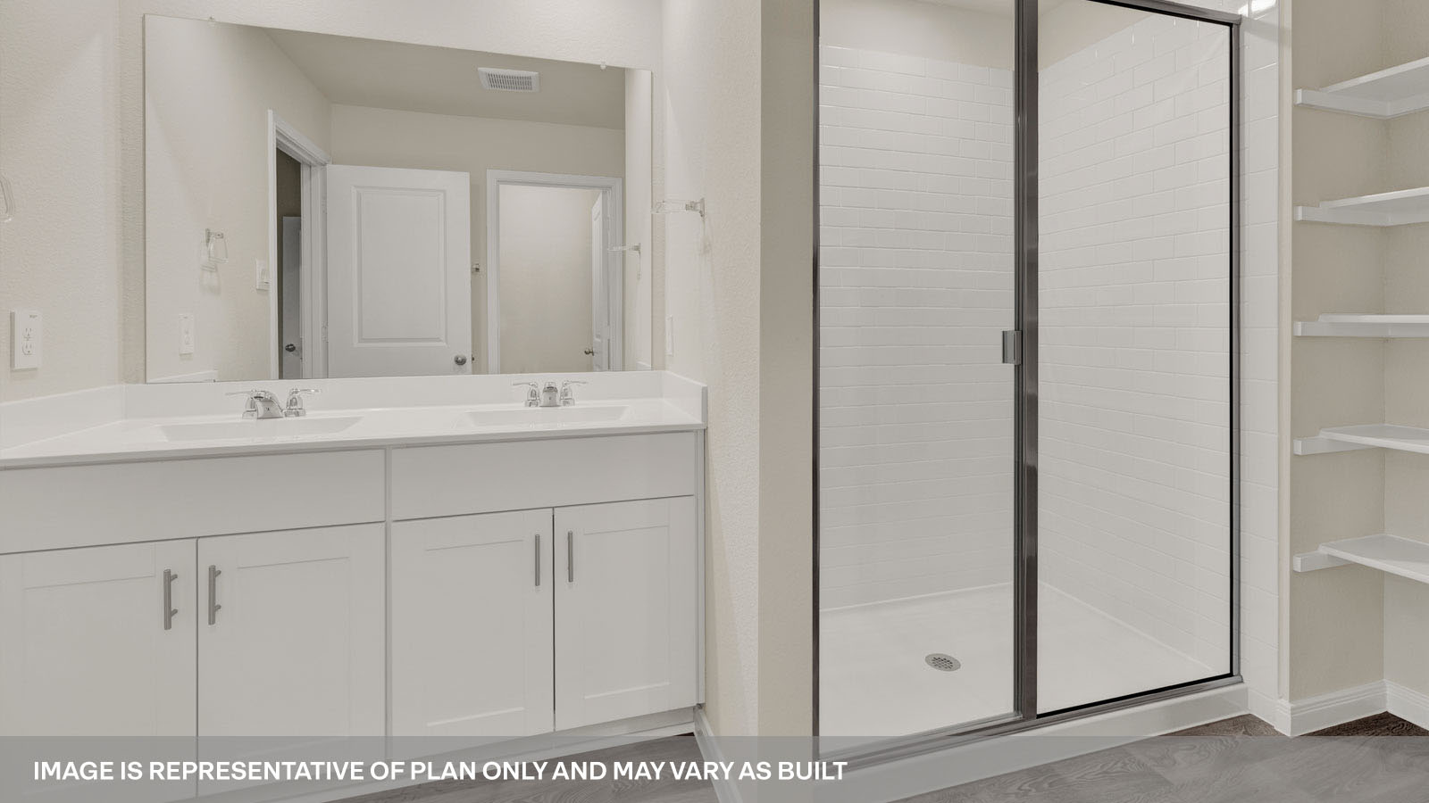 bathroom with a vanity sink, toilet and shower