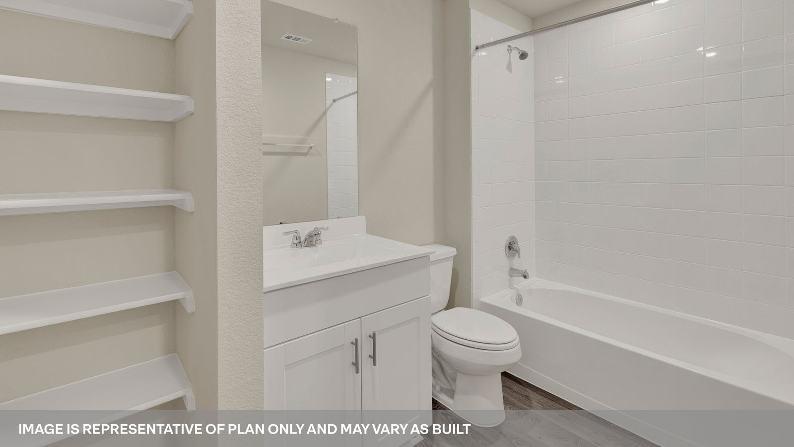 bathroom with a vanity sink, toilet and shower