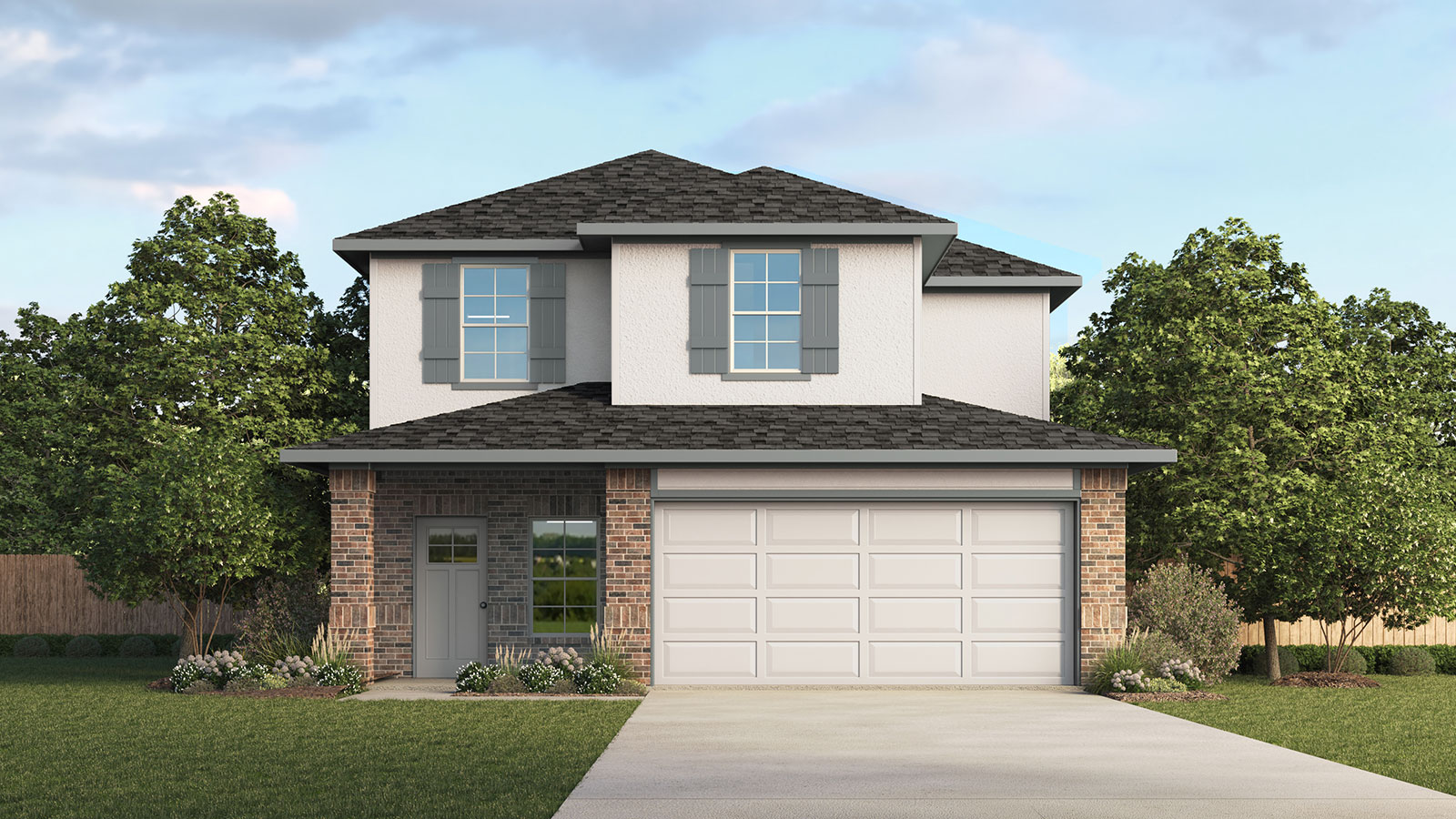 Whisper South Hanna floorplan O elevation image