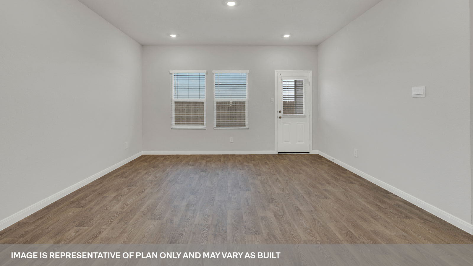 Open concept first floor with the living room, dining room and kitchen next to each other