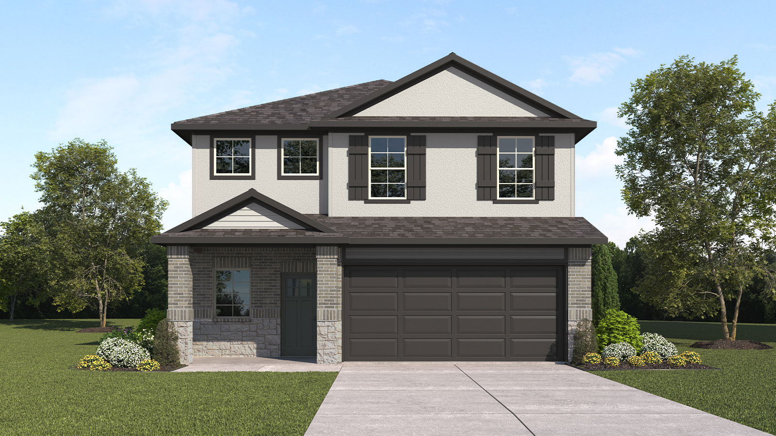 Whisper South Madison floorplan B elevation Image