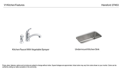 Hansford Version 1 Kitchen Fixtures Product Package Image