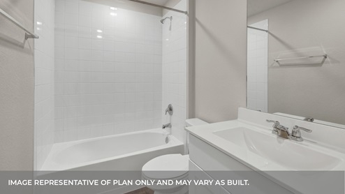 Hansford Bellvue Floorplan Bathroom Shower and Sink