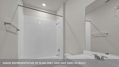 TRACE Quincy Floorplan Bathroom 2 Shower and Sink