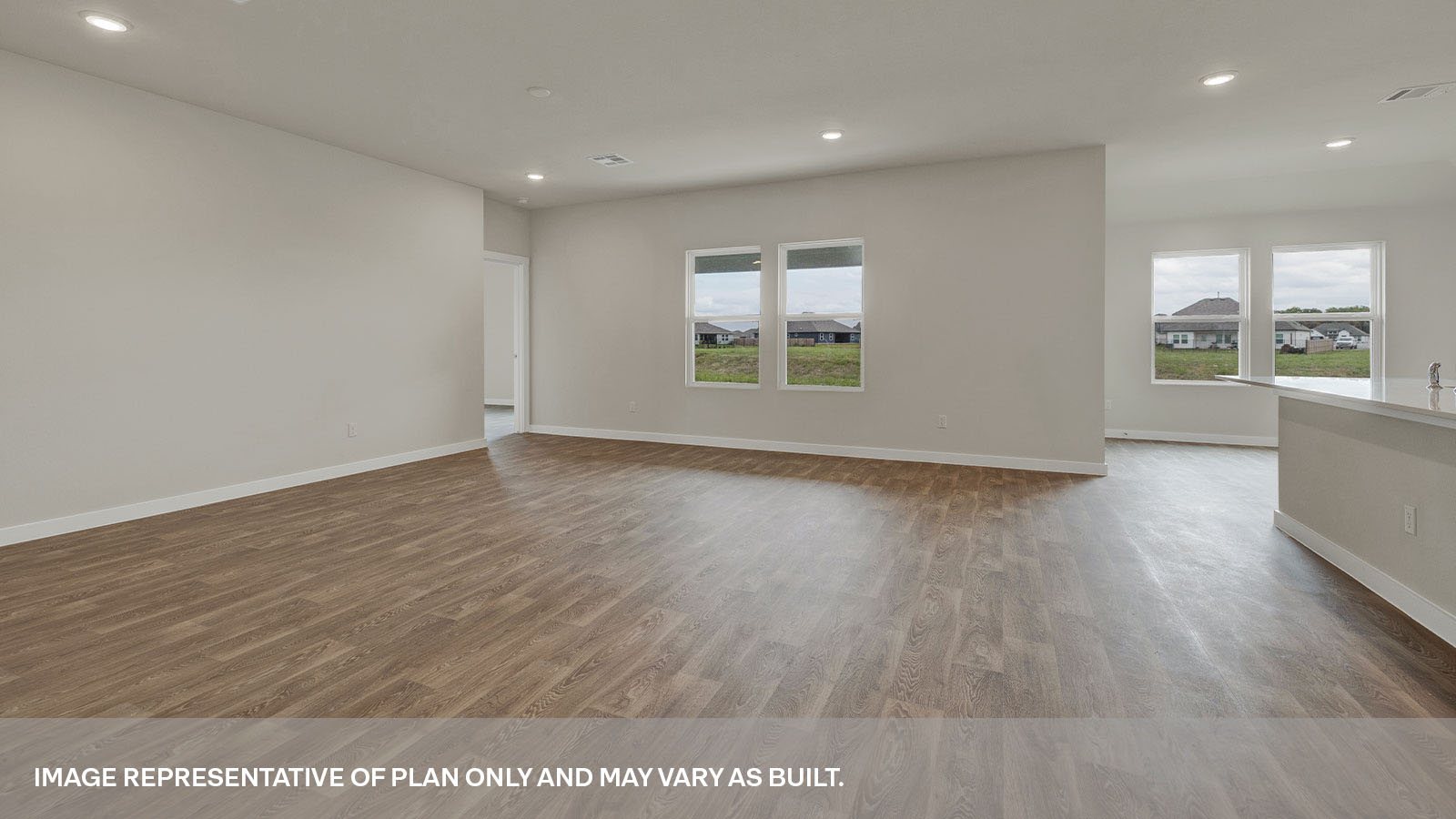 Hartland Ranch Fairfield Floorplan Family Room Dining Room