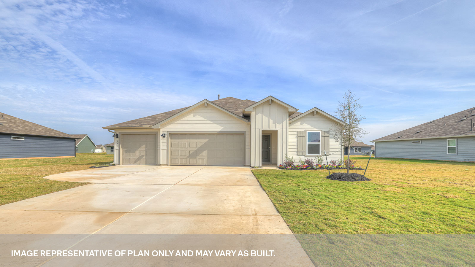 Hartland Ranch Fairfield Floorplan 2nd Exterior Photo 4 bedroom 3 bath 3 car garage One Story