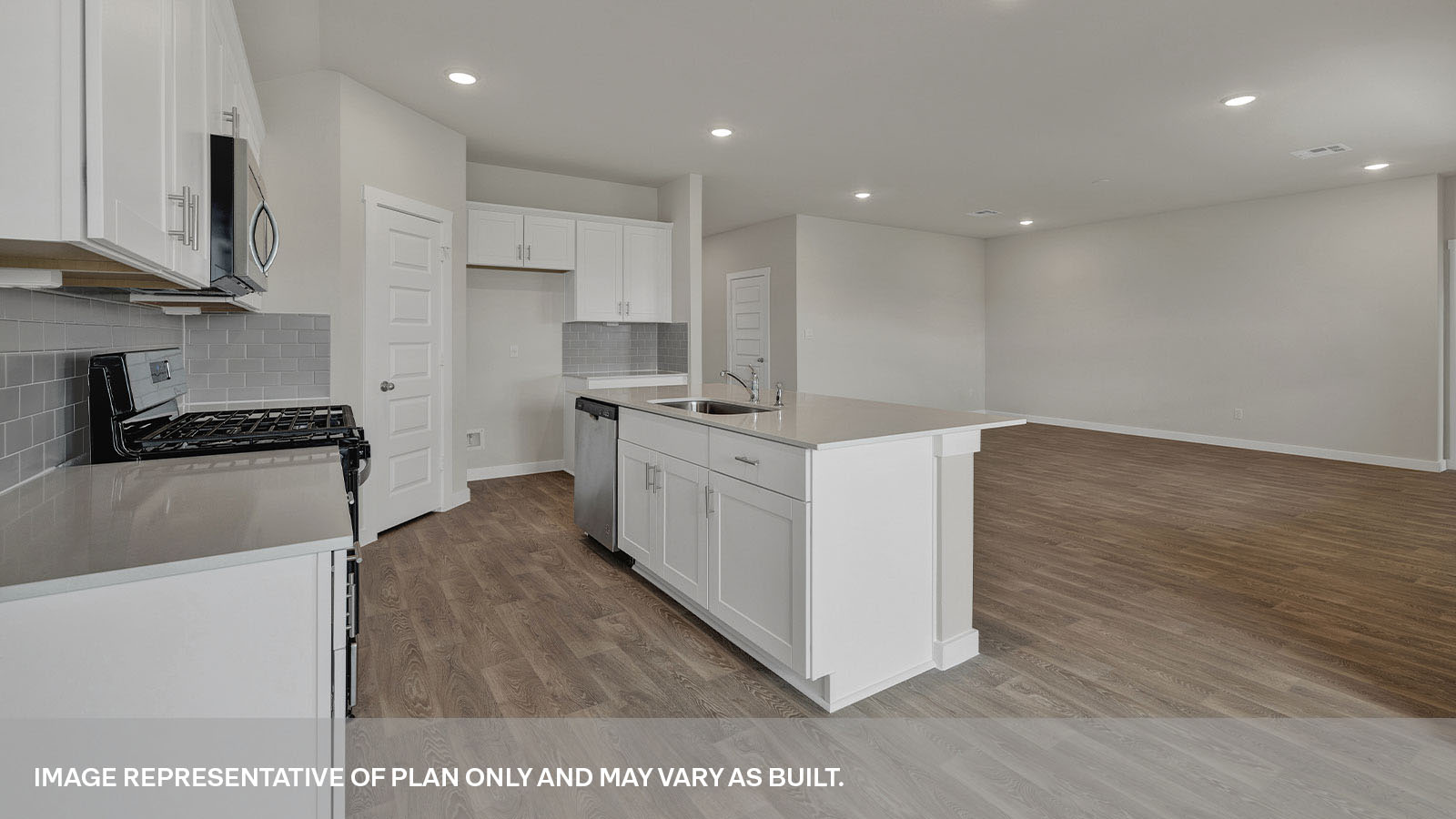 Hartland Ranch Fairfield Floorplan Kitchen Family Room