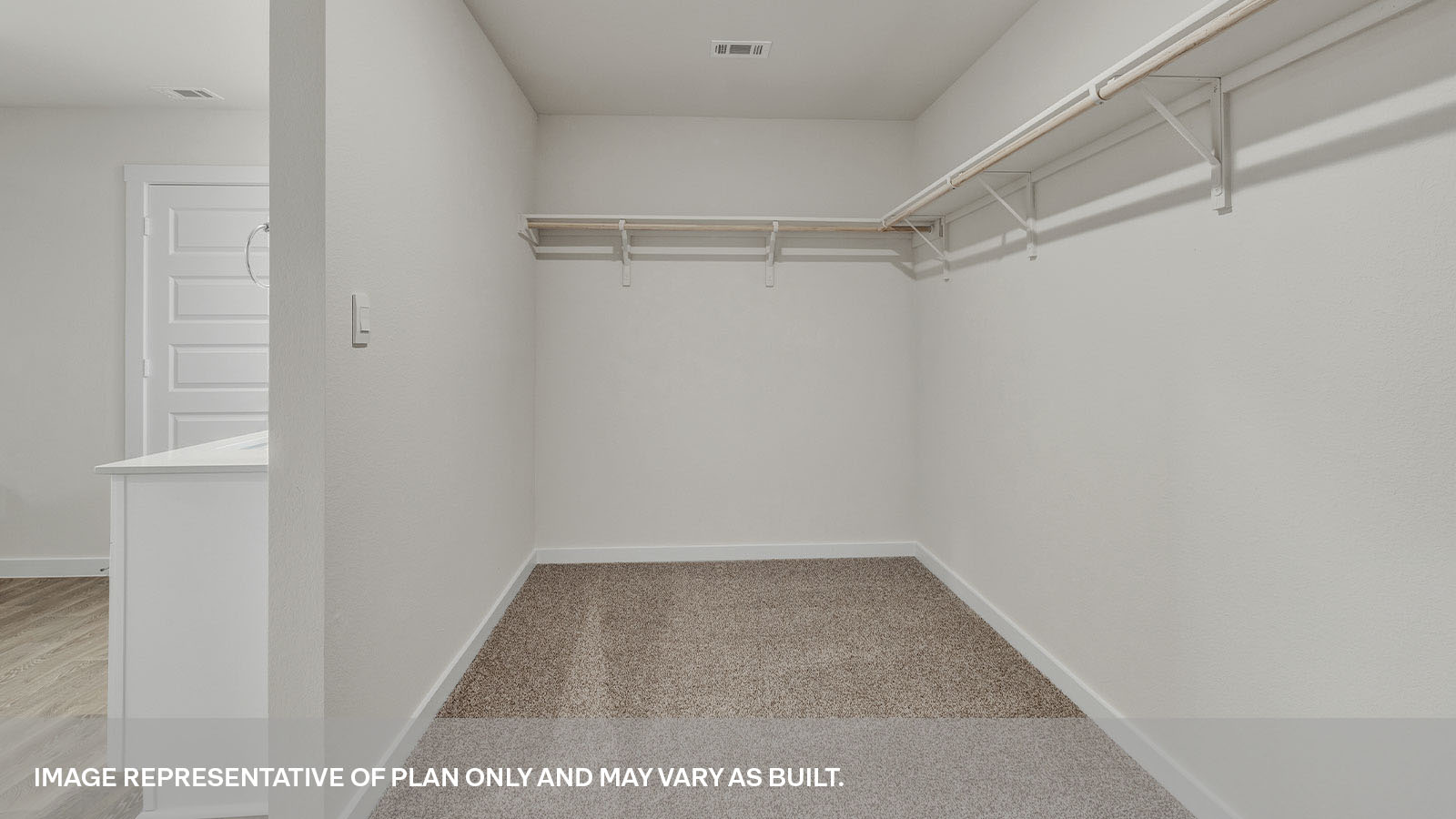 Hartland Ranch Fairfield Floorplan Bedroom 1 Closet