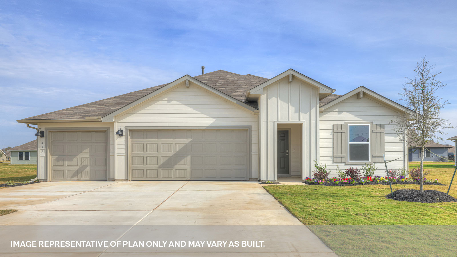 Hartland Ranch Fairfield Floorplan Exterior Photo 4 bedroom 3 bath 3 car garage One Story