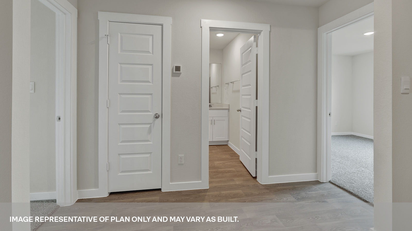 Hartland Ranch Fairfield Floorplan Bedroom Hallway